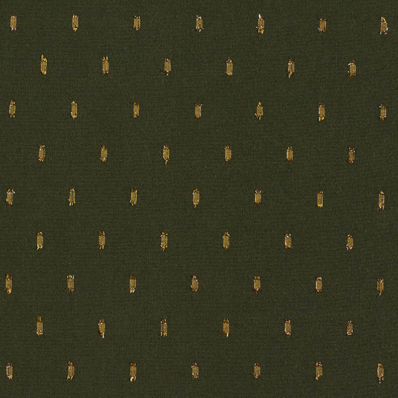 Glitter droplets viscose fabric – dark green,  image number 1