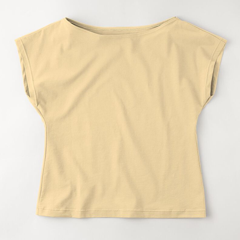 Medium Cotton Jersey Plain – vanilla yellow,  image number 12