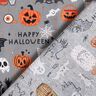 Cotton Poplin Happy Halloween – elephant grey/light orange,  thumbnail number 4