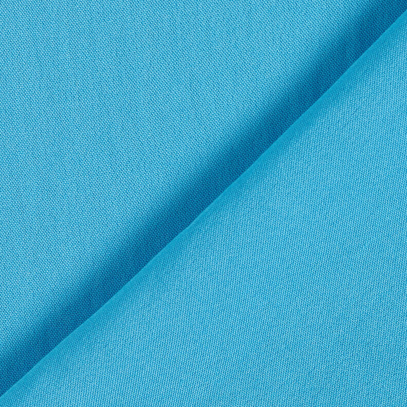 Plain-coloured plain weave viscose blend – turquoise,  image number 4