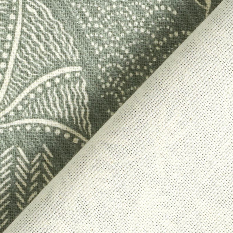 Decor Fabric Half Panama abstract palm trees – reed/nature – reed/natural,  image number 4
