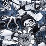Cotton Jersey nautical tattoo motifs Digital Print – denim blue,  thumbnail number 2