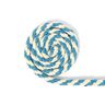 Cotton cord two tone [6 mm] 5 - turquoise/natural,  thumbnail number 1