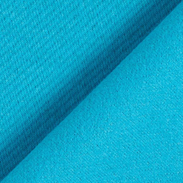 plain wool blend coat fabric – turquoise,  image number 3
