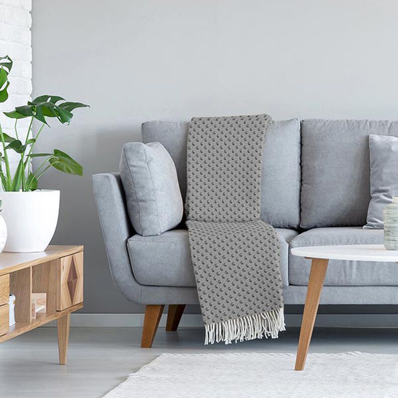 Cosy Fleece Embossed Dots – grey, image number 5
