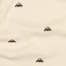 GOTS Ribbed Jersey small cars | Poppy Fabrics – cream/black brown,  thumbnail number 2