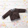 Light French Terry Plain – black brown,  thumbnail number 7