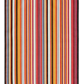 Outdoor Deckchair fabric Longitudinal stripes 44 cm – carmine/white, 