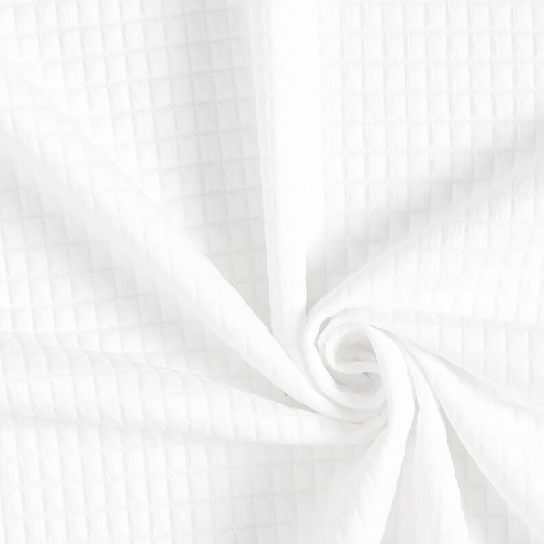 Quilted jersey boxes – white,  image number 3