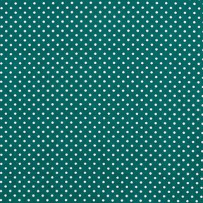 Cotton Poplin Mini polka dots – blue spruce/white, 