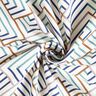Decor Fabric Half Panama modern diamonds – white/blue,  thumbnail number 3