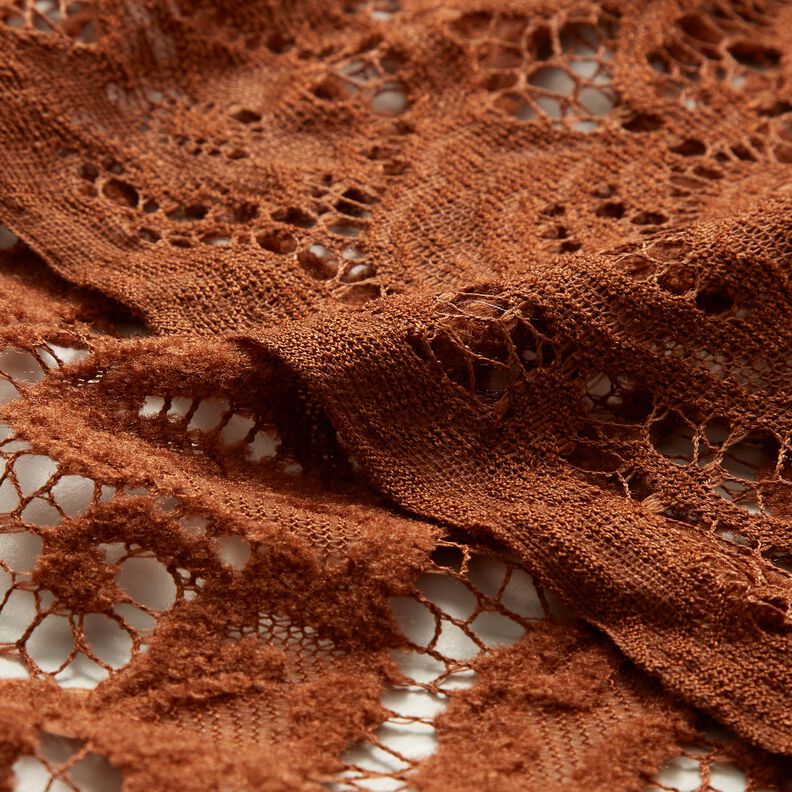 Bouclé lace flowers – copper,  image number 6