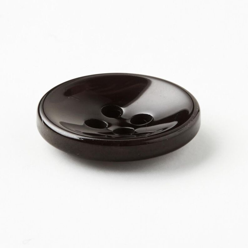 4-hole button marbled [Ø 15 mm] – black,  image number 2