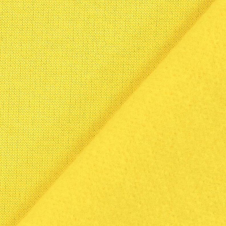 Brushed Sweatshirt Fabric – yellow,  image number 3