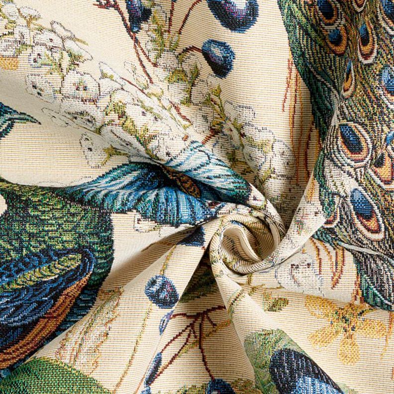 Tapestry Decor Fabric Peacock – beige,  image number 3