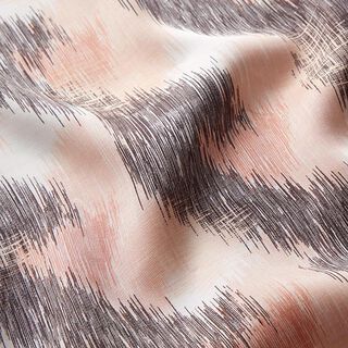 Viscose satin blurred waves | Fibre Mood – offwhite, 