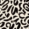 Viscose Jersey abstract brushstrokes – cream/black,  thumbnail number 5