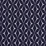 Swimsuit fabric abstract diamonds – midnight blue/white,  thumbnail number 1