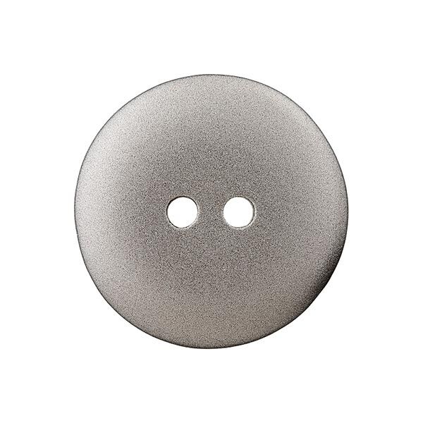 Metallic 2-Hole Polyester Button – silver,  image number 1