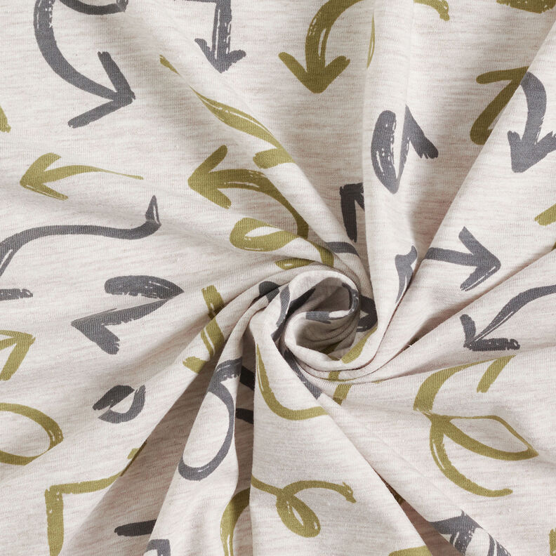Cotton Jersey Wild arrows | by Poppy natural, image number 3