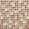 Decor Fabric Tapestry Fabric colourful houndstooth – light beige/blue,  thumbnail number 1