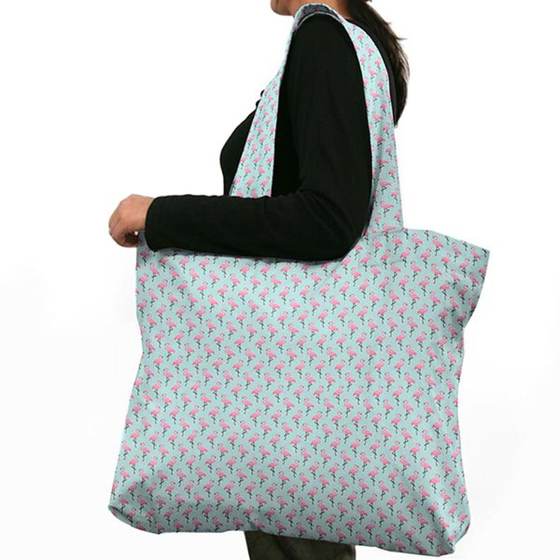 Cretonne Flamingo 3 – turquoise,  image number 6