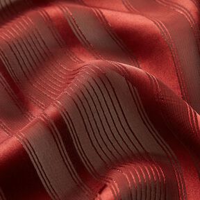 Chiffon Satin stripes with Glitter – carmine, 