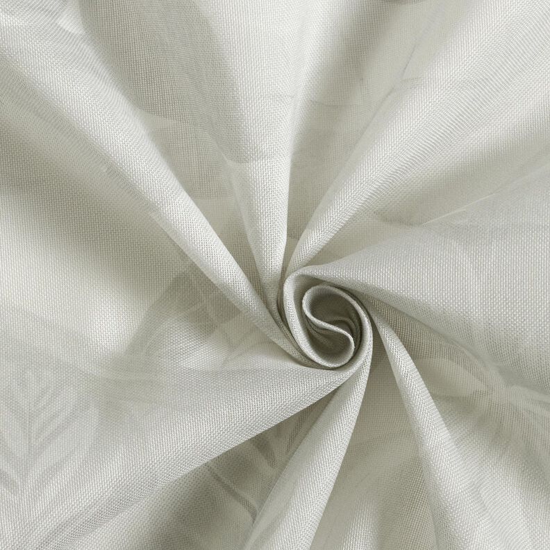 Outdoor Curtain Fabric Leaves 315 cm – silver grey,  image number 4