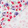 Cotton Jersey Summer Blossoms Digital Print – white/intense pink,  thumbnail number 4
