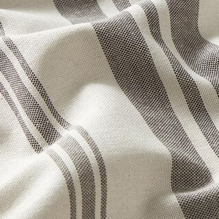 Decor Fabric Canvas woven stripes – anthracite, 