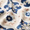 Jersey floral ornaments – beige/navy blue,  thumbnail number 3