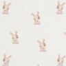 GOTS Cotton Jersey Rabbit with flower Digital Print – ivory,  thumbnail number 1