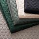 Upholstery Fabric Velvet Honeycomb Quilt – dark green,  thumbnail number 4