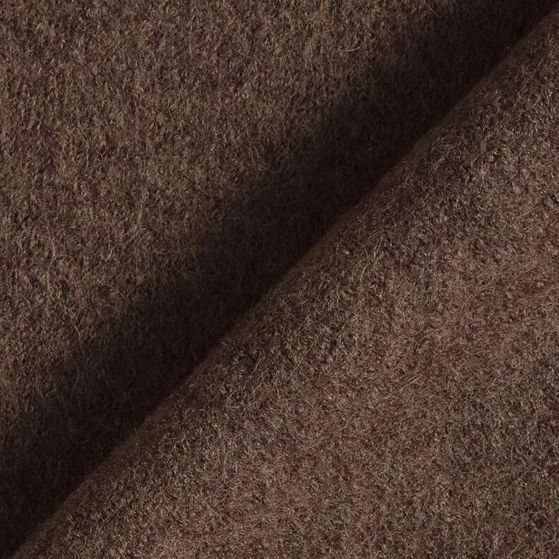 Fulled woollen loden Mottled – dark brown, image number 3