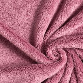 Faux Fur Plain plush – dark dusky pink, 