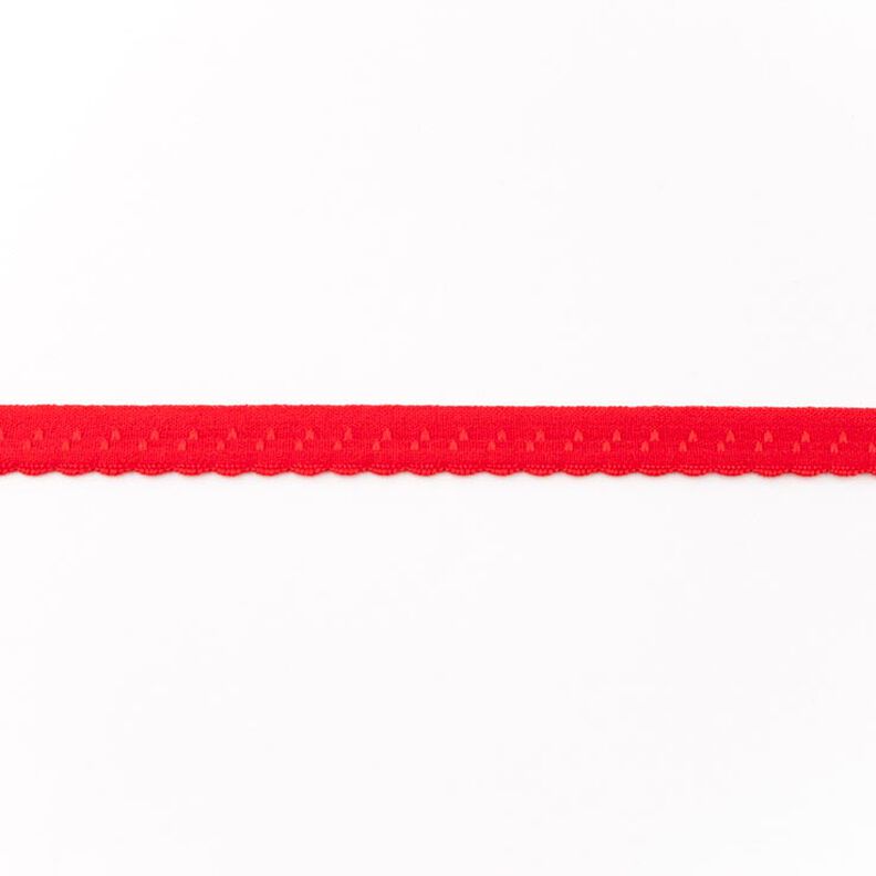Elasticated Edging Lace [12 mm] – red,  image number 1