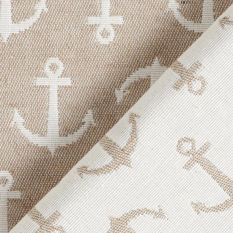 Decor Fabric Jacquard anchor – light beige/sand,  image number 4