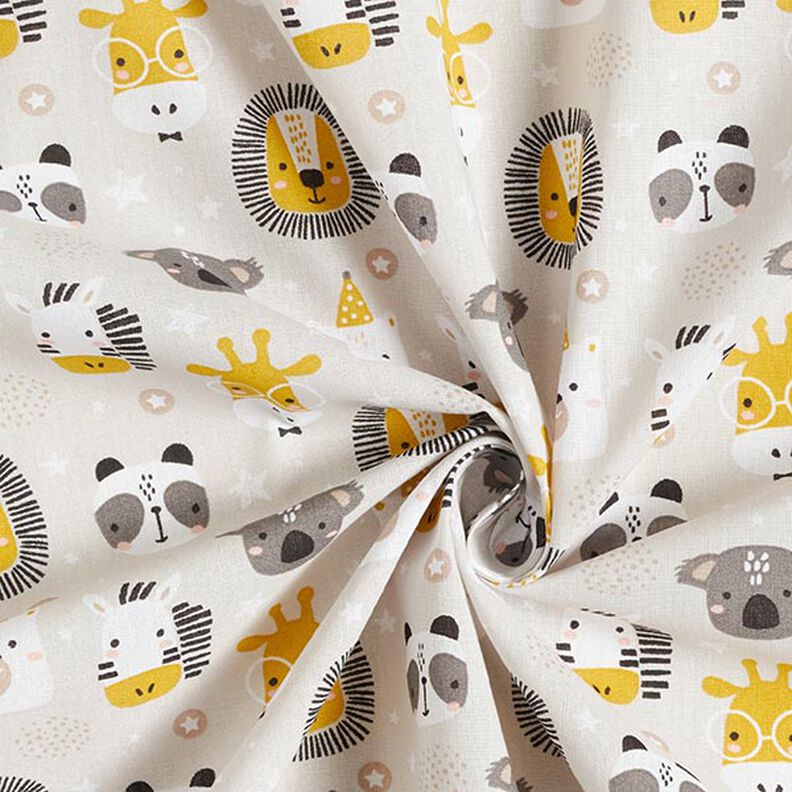 Cotton Poplin Party Animals – sand,  image number 3