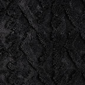 Faux Fur Diamonds – black, 