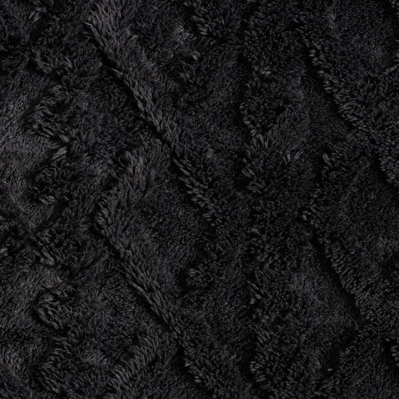 Faux Fur Diamonds – black, image number 1