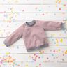 Light Cotton Sweatshirt Fabric Plain – light dusky pink,  thumbnail number 7