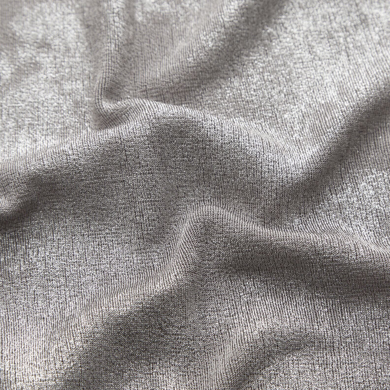 Glitter foil jersey – grey/antique silver,  image number 3