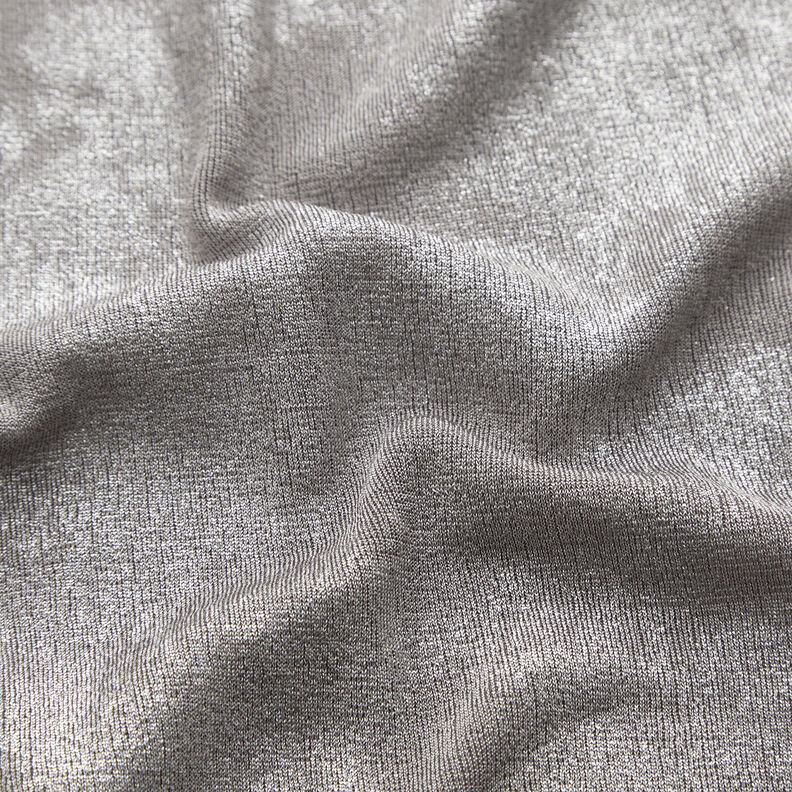 Glitter foil jersey – grey/antique silver, image number 3