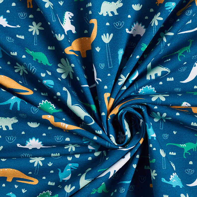 Dino World Cotton Jersey | PETIT CITRON – petrol, image number 6