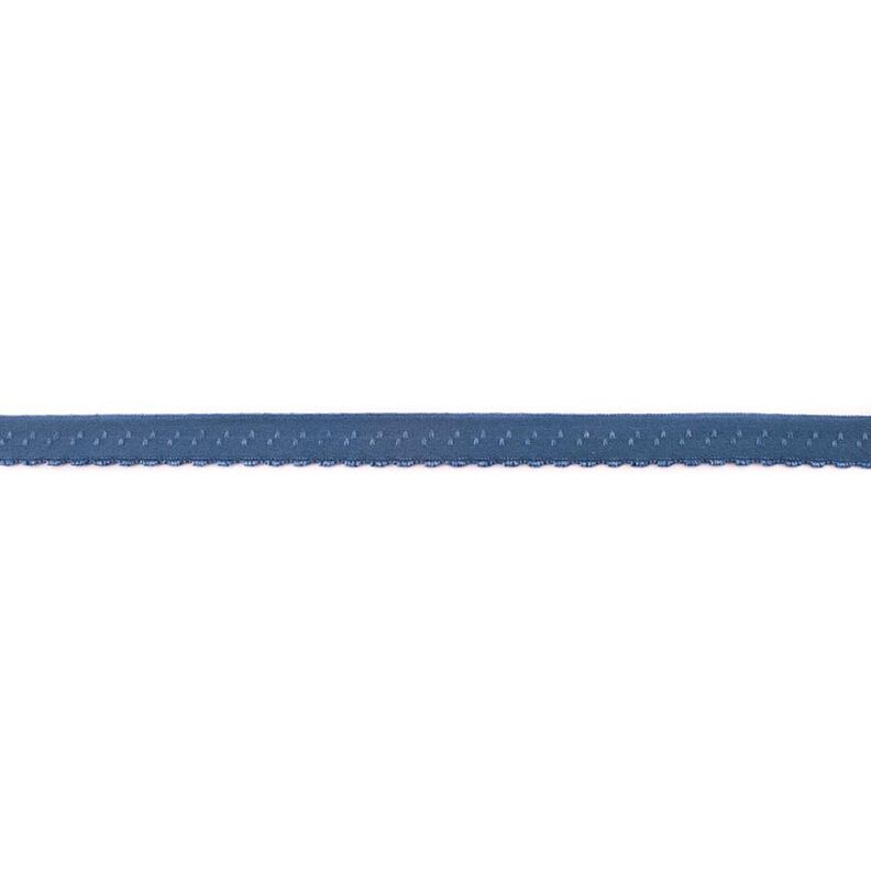 Elasticated Edging Lace [12 mm] – denim blue,  image number 1