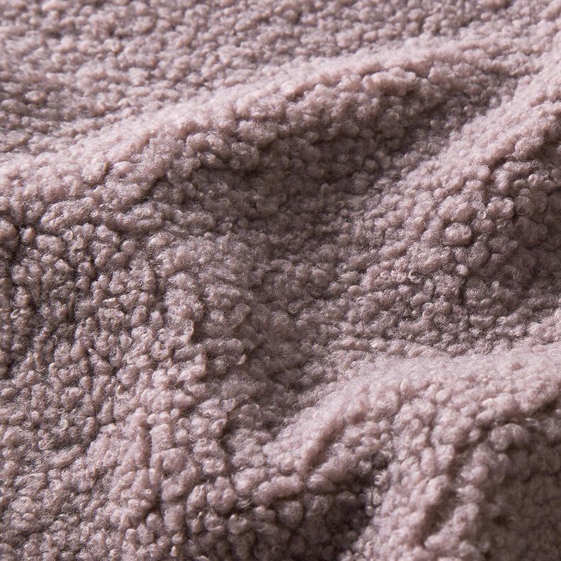 Upholstery Fabric Sheepskin look – mauve grey,  image number 2