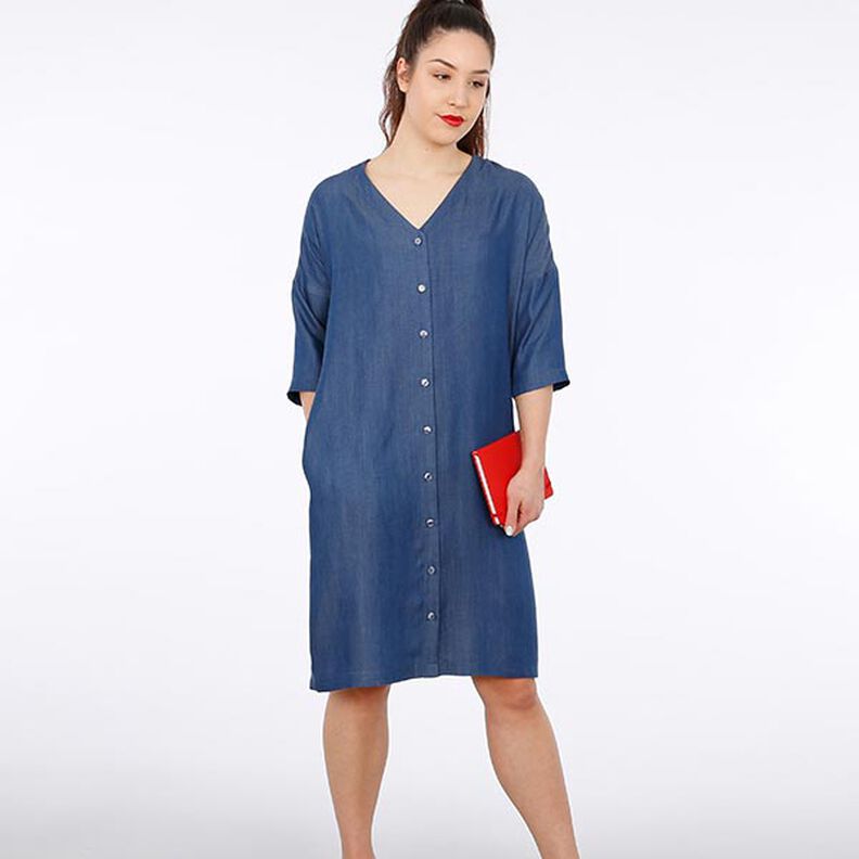 FRAU EDDA Straight-Cut Shirt Dress with Button Placket and Pockets | Studio Schnittreif | XS-XXL,  image number 7