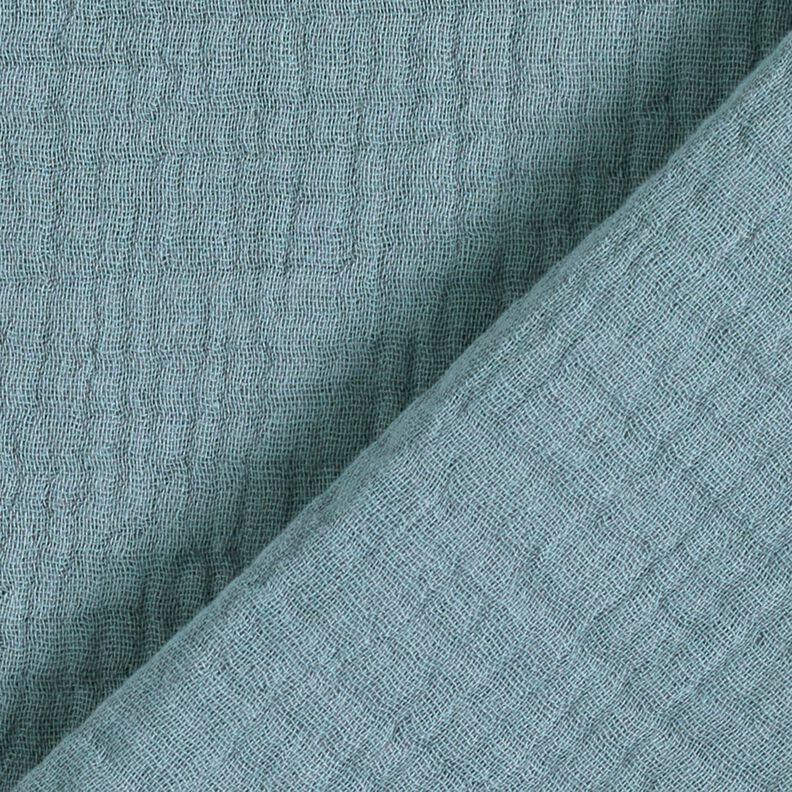 GOTS Triple-Layer Cotton Muslin – petrol,  image number 5