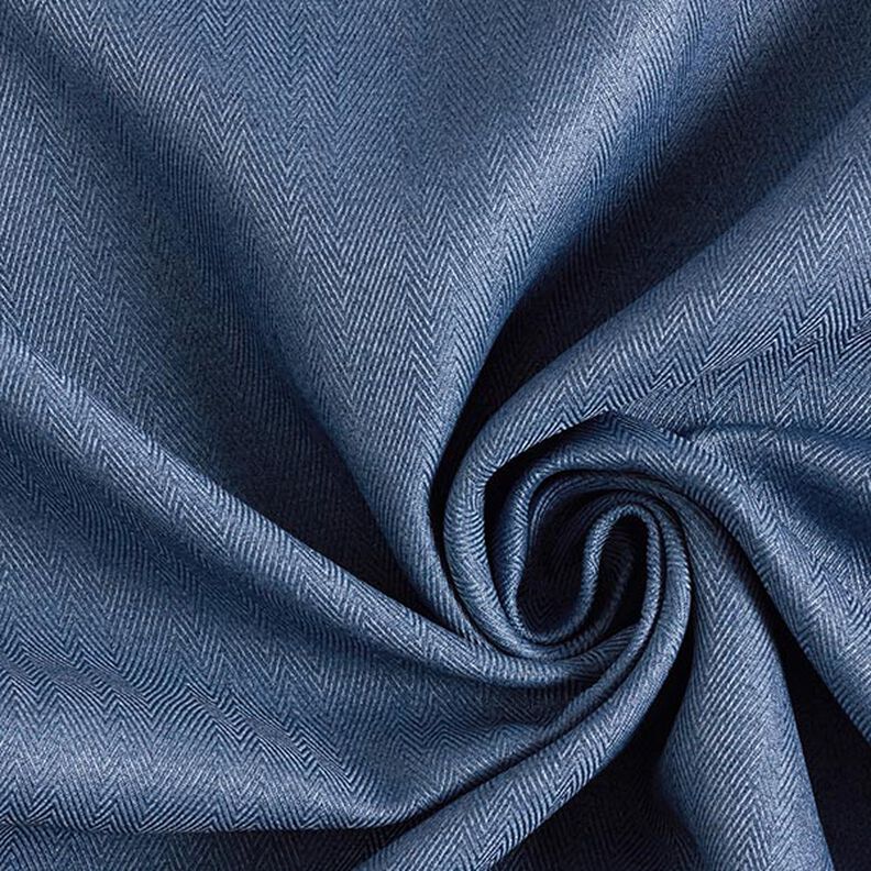 Blackout fabric Herringbone – denim blue,  image number 1