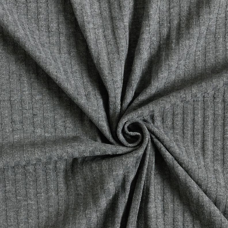 Ribbed Jersey single knitting pattern – dark grey,  image number 3